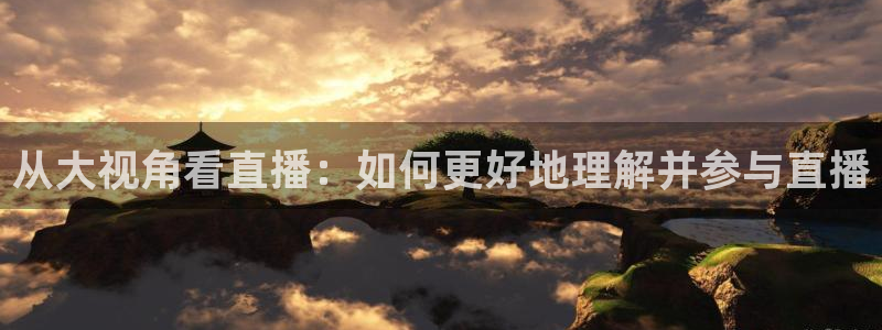 鲸鱼tv：从大视角看直播：如何更好地理解并参与直播